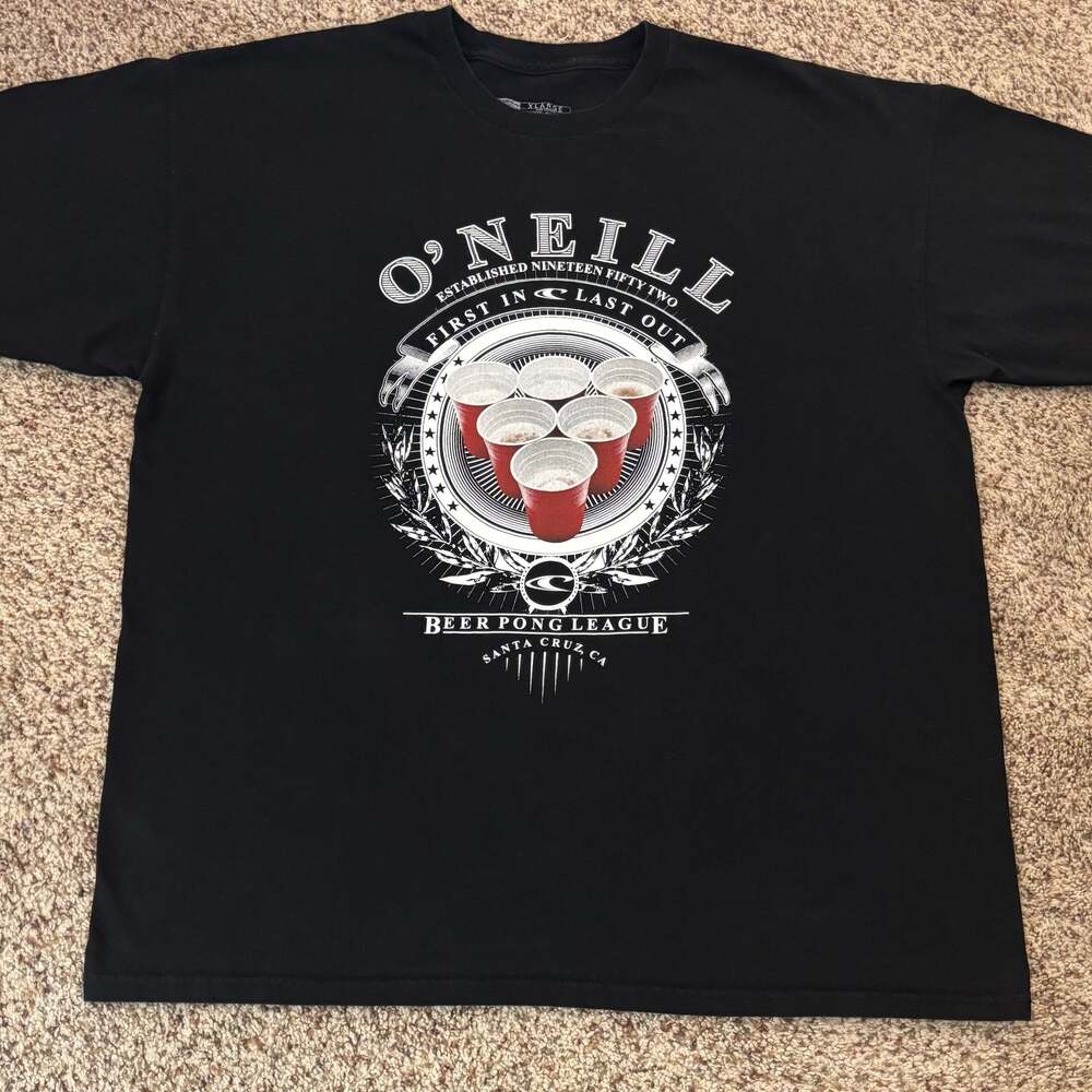 O'Neill Men's Beer Pong League Santa Cruz Graphic T-Shirt XL